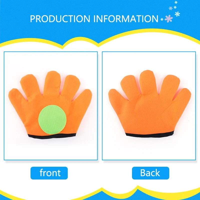 1 Set Kids Sucker Sticky Ball Toy Outdoor Fun Sports Catch Ball Game Parent-child Multiplayer Interactive Games Exercise Toys Leedoar