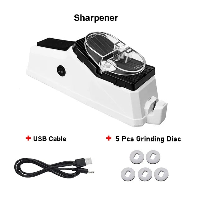 1 SetNew Electric Knife Grinder Home Portable Quick Knife Grinder Multi Functional Automatic Vegetable Grinding Knife God Tool Leedoar