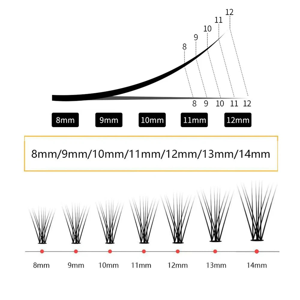 1 box 60 clusters 10/20D extension eyelashes, individual eyelashes, Natural Thick False Eyelashes, , Individual Eyelash Bunche Leedoar
