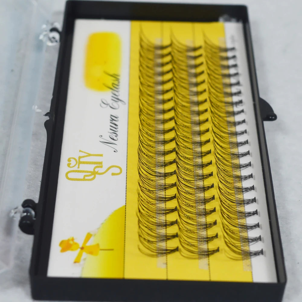 1 box 60 clusters 10/20D extension eyelashes, individual eyelashes, Natural Thick False Eyelashes, , Individual Eyelash Bunche Leedoar