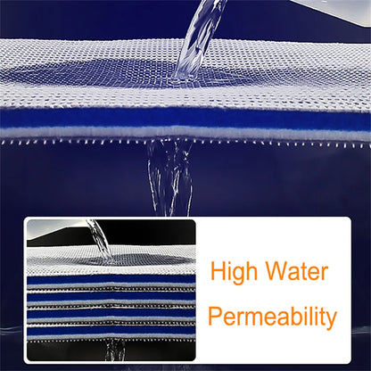 1 pcs 30x40cm 8D Fish Tank Filter, Glue-free Aquarium Filter Sponge, High-permeability Filter Material Leedoar