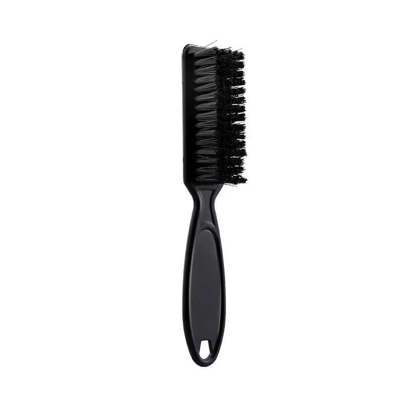 1 plastic handle soft bristle brush, used for trimming hair, neck and face cleaning, dust removal, hair shredding tool comb Leedoar