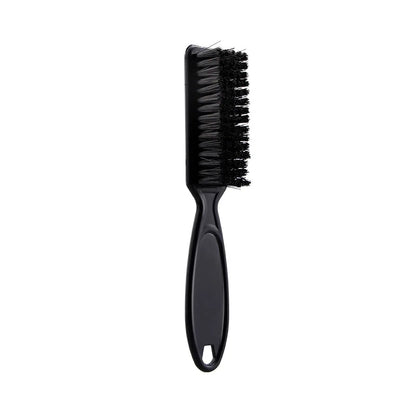 1 plastic handle soft bristle brush, used for trimming hair, neck and face cleaning, dust removal, hair shredding tool comb Leedoar