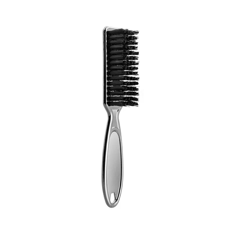 1 plastic handle soft bristle brush, used for trimming hair, neck and face cleaning, dust removal, hair shredding tool comb Leedoar