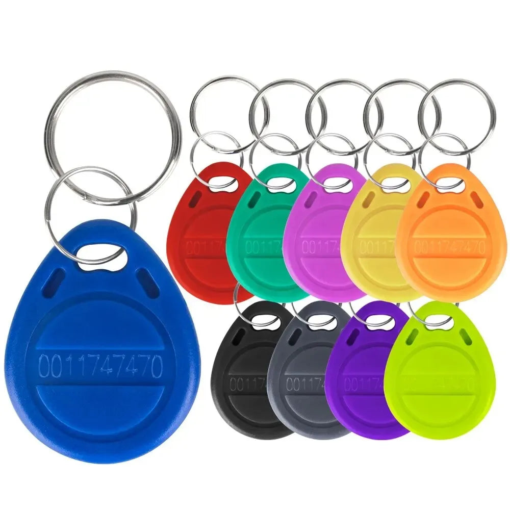 10/20pcs 125KHz Read-Only RFID TK4100 EM4100 Proximity Keyfobs Smart Secure Door Entry Access Control ID Keychain Token Tag Leedoar