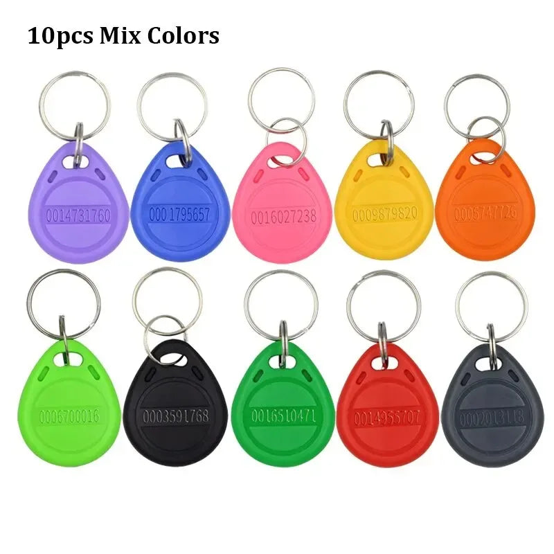 10/20pcs 125KHz Read-Only RFID TK4100 EM4100 Proximity Keyfobs Smart Secure Door Entry Access Control ID Keychain Token Tag Leedoar