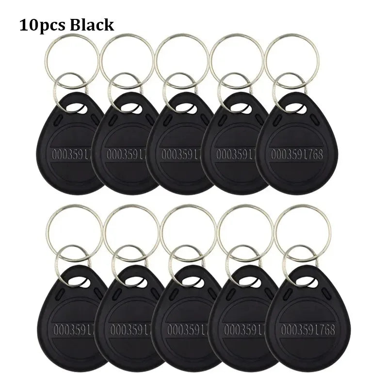 10/20pcs 125KHz Read-Only RFID TK4100 EM4100 Proximity Keyfobs Smart Secure Door Entry Access Control ID Keychain Token Tag Leedoar