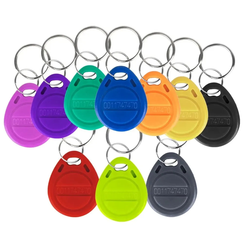 10/20pcs 125KHz Read-Only RFID TK4100 EM4100 Proximity Keyfobs Smart Secure Door Entry Access Control ID Keychain Token Tag Leedoar