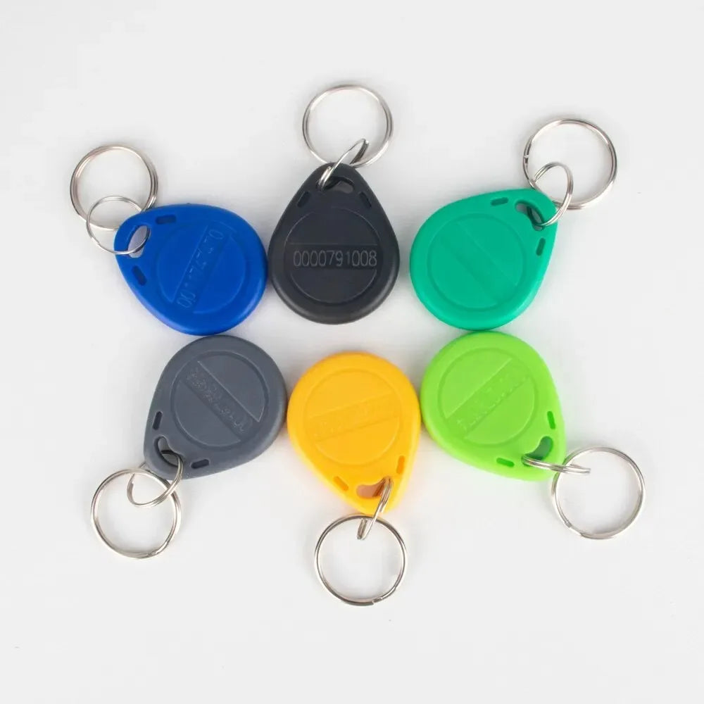 10/20pcs 125KHz Read-Only RFID TK4100 EM4100 Proximity Keyfobs Smart Secure Door Entry Access Control ID Keychain Token Tag Leedoar