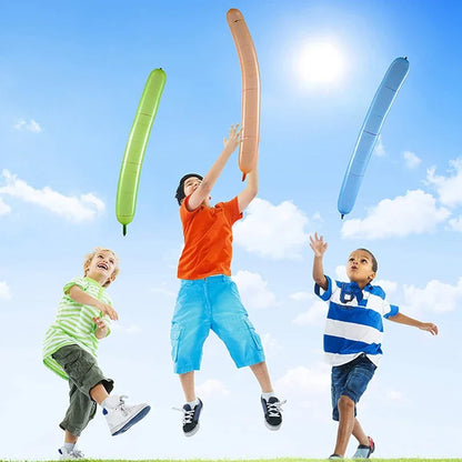 10/20pcs Mixed Color Long Latex Rocket Balloon Flying Squeaking Children Birthday Party Decoration Classic Toys Leedoar