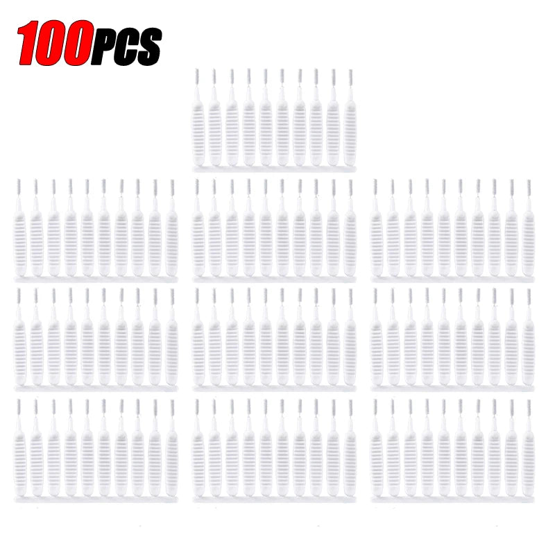 10-500PCS Shower Cleaning Brush Bathroom Micro Nylon Brush Nozzle Anti-blocking Cleaning Tools Bathroom Accessories Leedoar