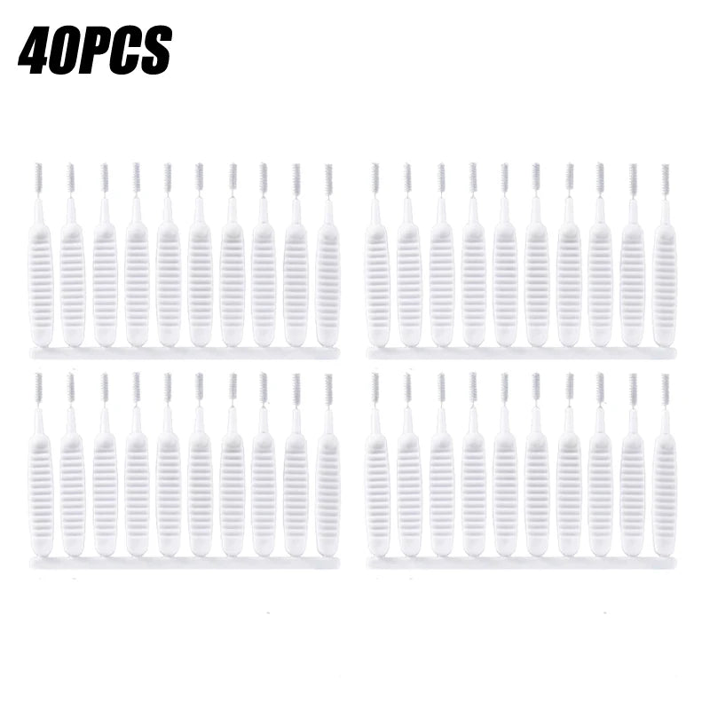 10-500PCS Shower Cleaning Brush Bathroom Micro Nylon Brush Nozzle Anti-blocking Cleaning Tools Bathroom Accessories Leedoar