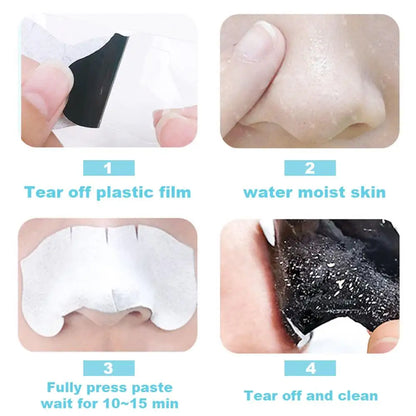 10-50pcs Unisex Blackhead Remove Mask Peel Nasal Strips Deep Cleansing Shrink Pore Nose Black Head Stickers Skin Care Facialmask Leedoar