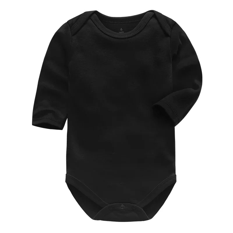 100% Combed Cotton Newborn Baby Bodysuits Long Sleeved Body Toddler Jumper Rompers 0-24Months Infantil Jumpsuit Grows Ropa Leedoar