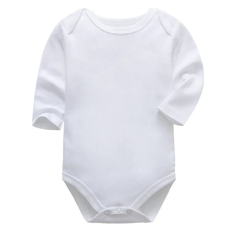 100% Combed Cotton Newborn Baby Bodysuits Long Sleeved Body Toddler Jumper Rompers 0-24Months Infantil Jumpsuit Grows Ropa Leedoar