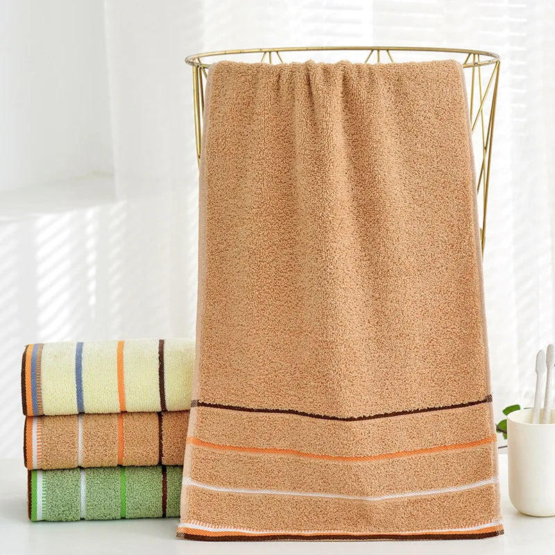 100% Cotton Bathroom Hand Towel Thickened Face Hair Towels Bathroom Adults Hotel Travel LoverIncreases Water Absorption Leedoar