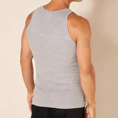 100% algodão masculino colete apertado camiseta algodão fino respirável sem mangas top modelador colete exercício abdominais camisa de compressão básica 