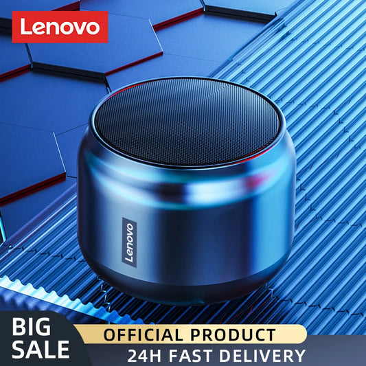 100% Original Lenovo K30 Hifi Bluetooth Alto-falante sem fio portátil à prova d'água USB Alto-falante externo Música Surround Bass Box Mic 