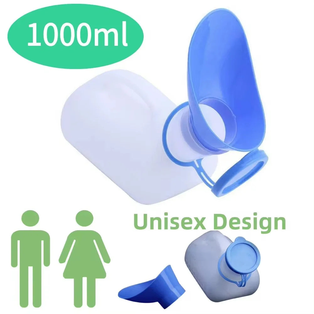 1000ml kids potty for both men and women, suitable for outdoor camping Plastic potty Portable padded toilet, reusable