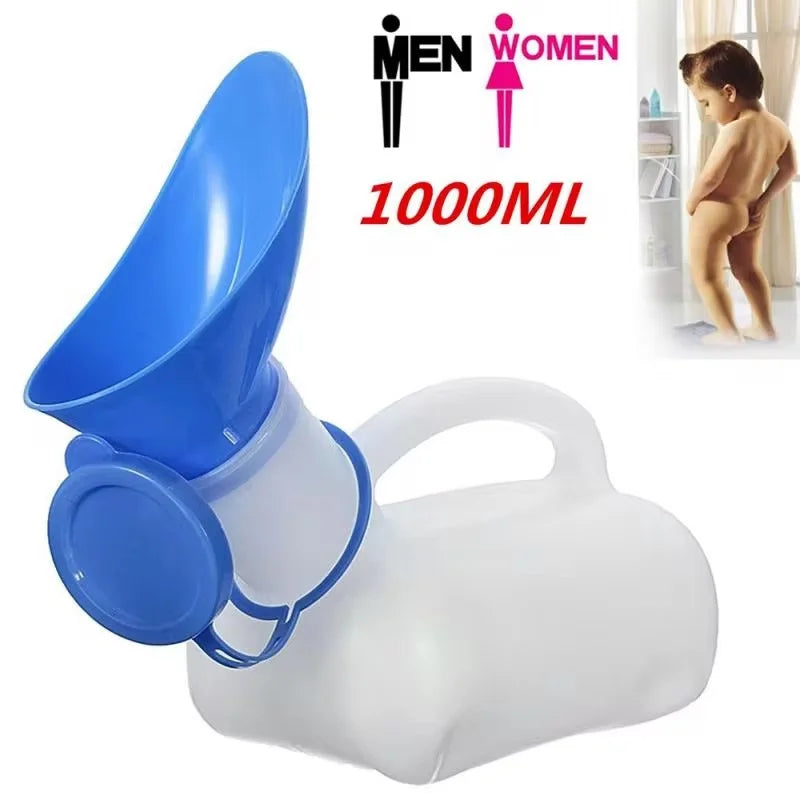 1000ml kids potty for both men and women, suitable for outdoor camping Plastic potty Portable padded toilet, reusable