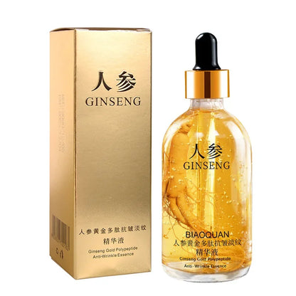 100ml 24k Gold Hyaluronic Acid Nicotinamide Face Serum Anti Aging Facial Lifting Collagen Essence Skin Care Whitening Serum Leedoar