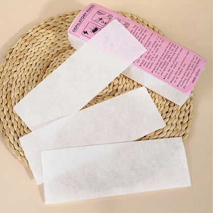 100pcs Hair Removal Wax Paper For Women & Men Nonwoven Wax Strip Paper Roll High Quality Body Leg Arm Lip Hair Removal Epilator