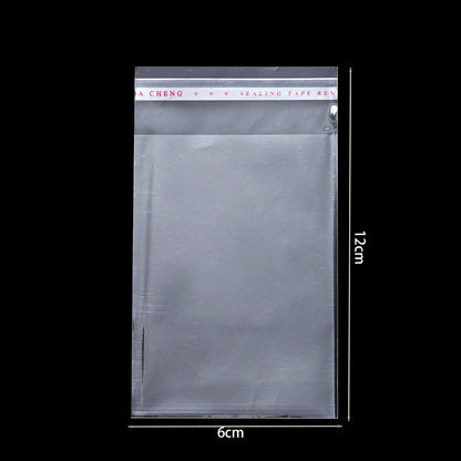 100pcs/lot Transparent Self Adhesive Seal Bags OPP Plastic Cellophane Bags Gifts Bag & Pouch Jewelry Packaging Bags Leedoar