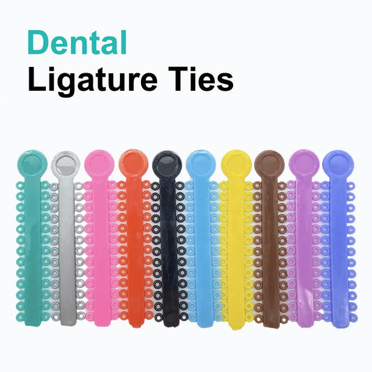 1040PCS/40Sticks Dental Orthodontic Elastic Ligature Ties Colorful Bands for Brackets Braces Orthodontics Treatment Material