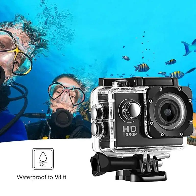 1080P Underwater Waterproof Sports Dv Multifunctional Outdoor Riding Locomotive Sports Camera Sports Camera Diving Camera Leedoar