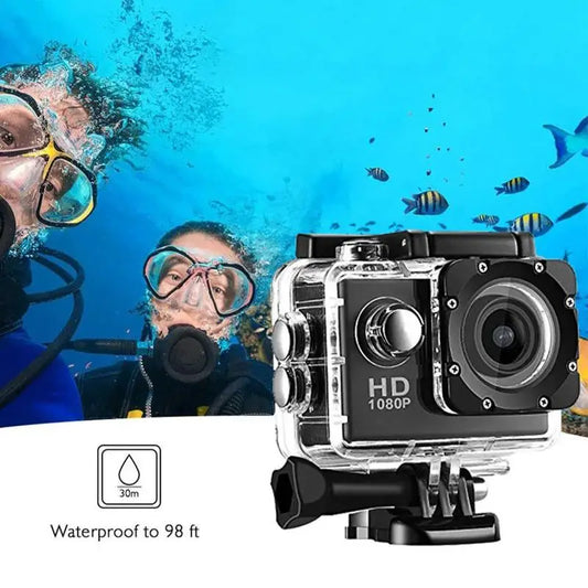 1080P Underwater Waterproof Sports Dv Multifunctional Outdoor Riding Locomotive Sports Camera Sports Camera Diving Camera Leedoar