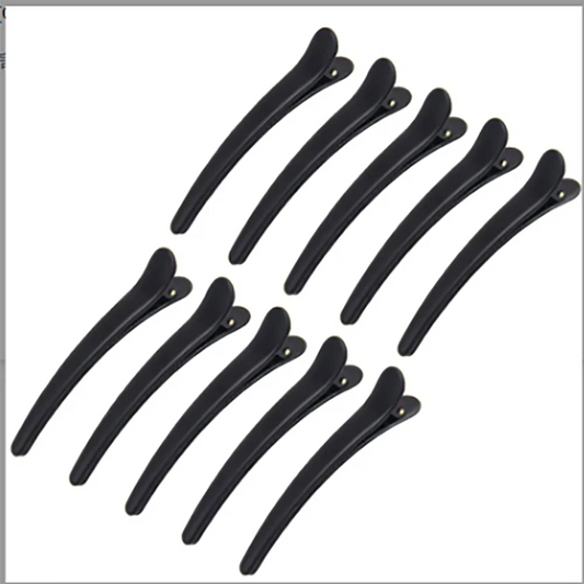 10PCS Black Duckbill Hair Clips Nonslip Alligator Hair Clips Barber Salon Styling Dying Hair Accessories