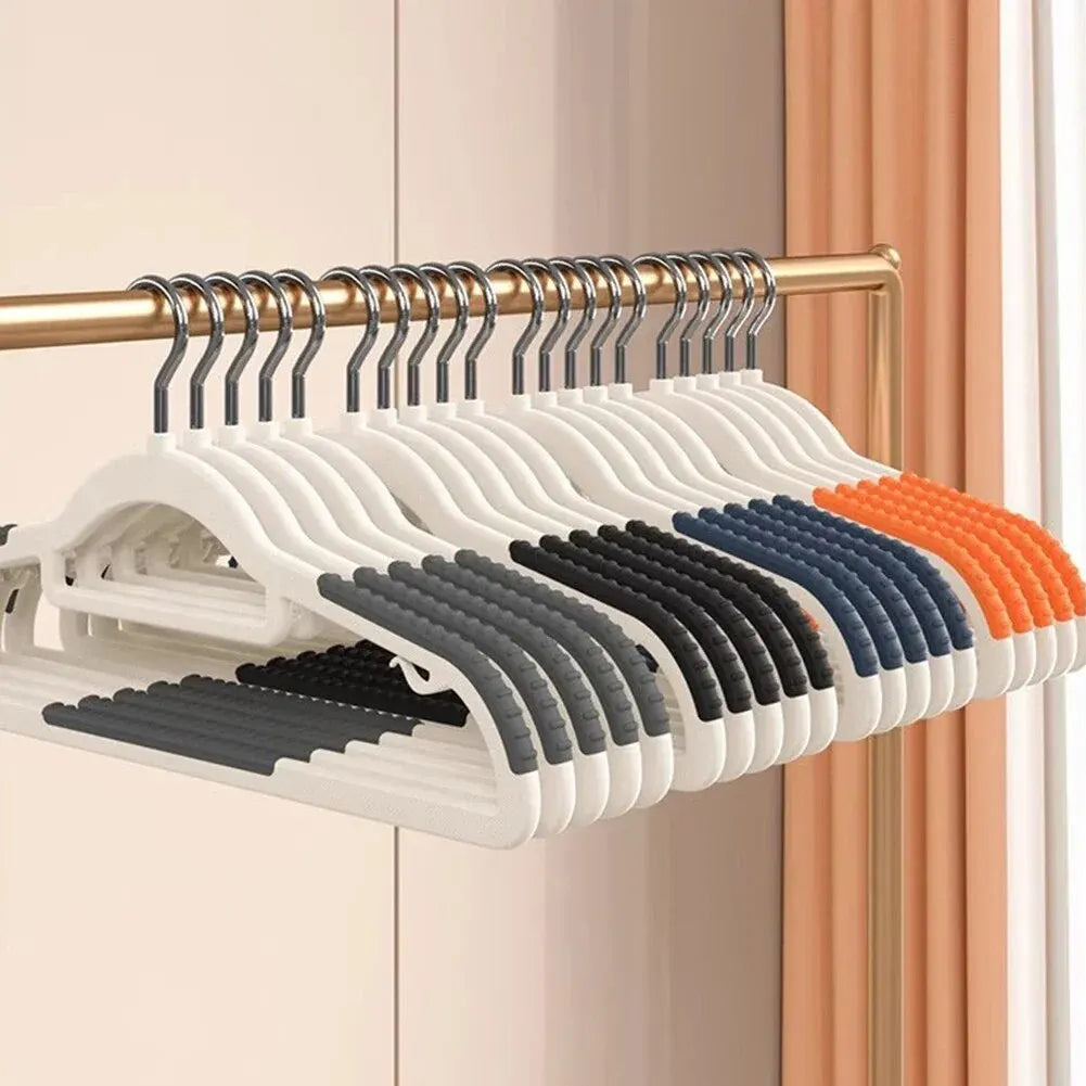 10PCS Clothes Hanging Household Hangers Non-slip Dormitory Bedroom Special Storage Clothes Hanging No Trace Leedoar