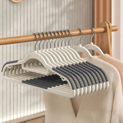 10PCS Clothes Hanging Household Hangers Non-slip Dormitory Bedroom Special Storage Clothes Hanging No Trace Leedoar