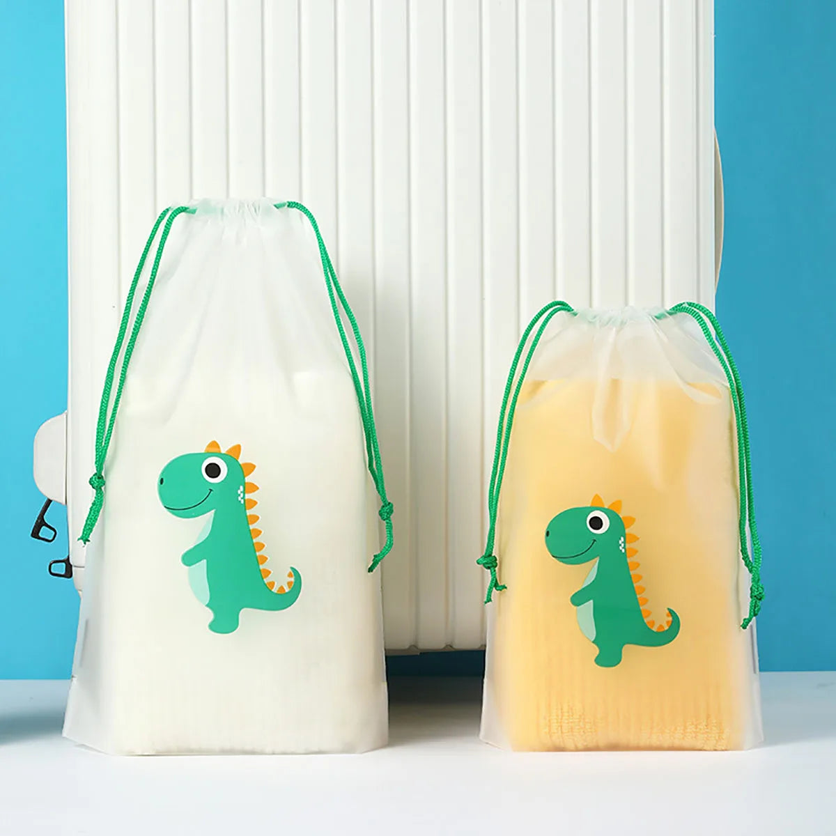 10PCS Drawstring Bag, Travel Package, Shoe Storage, Drawstring Face Towel Bag, Plastic PE Frosted Cute Packaging Bag Leedoar