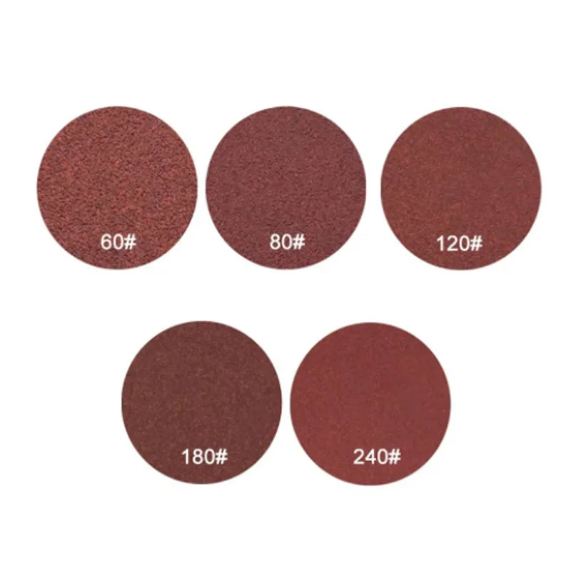 10Pcs 100mm Sanding Disc 60-240 Grit Sandpaper Buffing Wheel Hook And Loop Backing Pads For Electric Drill Grinder Rotary Tools