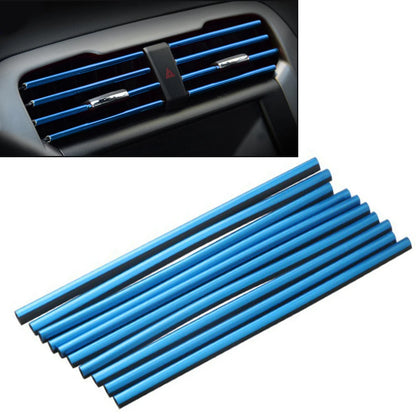 10Pcs 20cm Car Air Conditioner Outlet Decorative U Shape Moulding Trim Decor Strips Car Styling Car Door Edge Corner Protector Leedoar