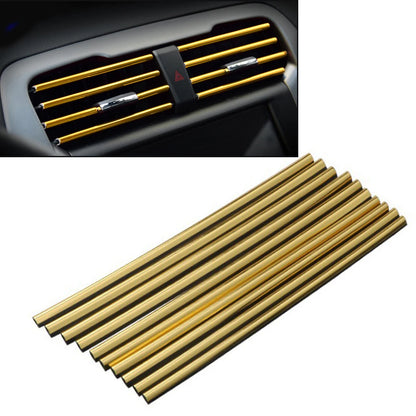 10Pcs 20cm Car Air Conditioner Outlet Decorative U Shape Moulding Trim Decor Strips Car Styling Car Door Edge Corner Protector Leedoar