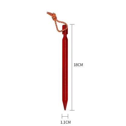 10Pcs/lot 18cm Aluminum Alloy Tent Takes Pegs Heavy Duty Travel Outdoor Camping Accessories Tarp Ultralight Nails Ground Peg Leedoar