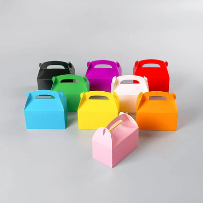 10pcs New Portable Gift Box Wedding Birthday Baby Welcome Party Gift Packaging Creative Lunch Box Candy Chocolate Cake Gift Box