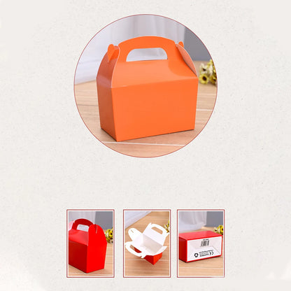 10pcs New Portable Gift Box Wedding Birthday Baby Welcome Party Gift Packaging Creative Lunch Box Candy Chocolate Cake Gift Box