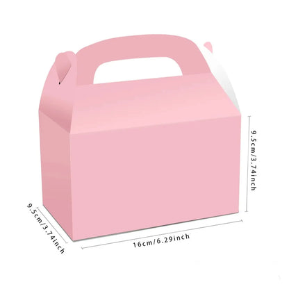 10pcs New Portable Gift Box Wedding Birthday Baby Welcome Party Gift Packaging Creative Lunch Box Candy Chocolate Cake Gift Box
