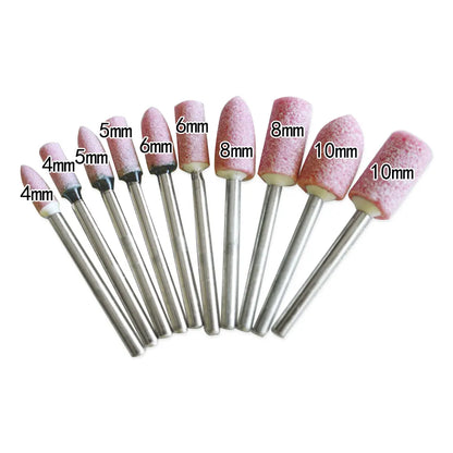 10pcs Polishing Head Wheel Head Abrasive Mounted For Dremel Rotary Power Tools Electric Grinding Stone Wheel Dremel Accessories