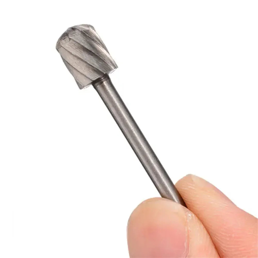 10pcs Rotary File For Steel Milling Cutters For Metal Rat-tail File Hard Metal Rotary File Set Compatible Woodworking Tool