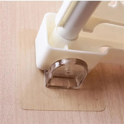 10pcs Shelf Support Glue Free Punching Nail Strong Triangle Bracket Clip Wall Mounted Wall Cabinet Home Accessories Leedoar