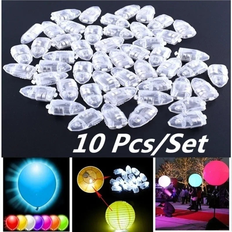 10pcs/set LED Balloon Lamp Decoration Light for Xmas Party Wedding Birthday Home Decor  Lantern Supplies Leedoar