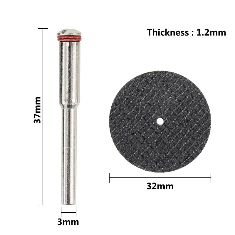 11/21/54pcs Abrasive Cutting Disc 32mm With Mandrels Grinding Wheels For Dremel Accesories Metal Cutting Rotary Tool Saw Blade