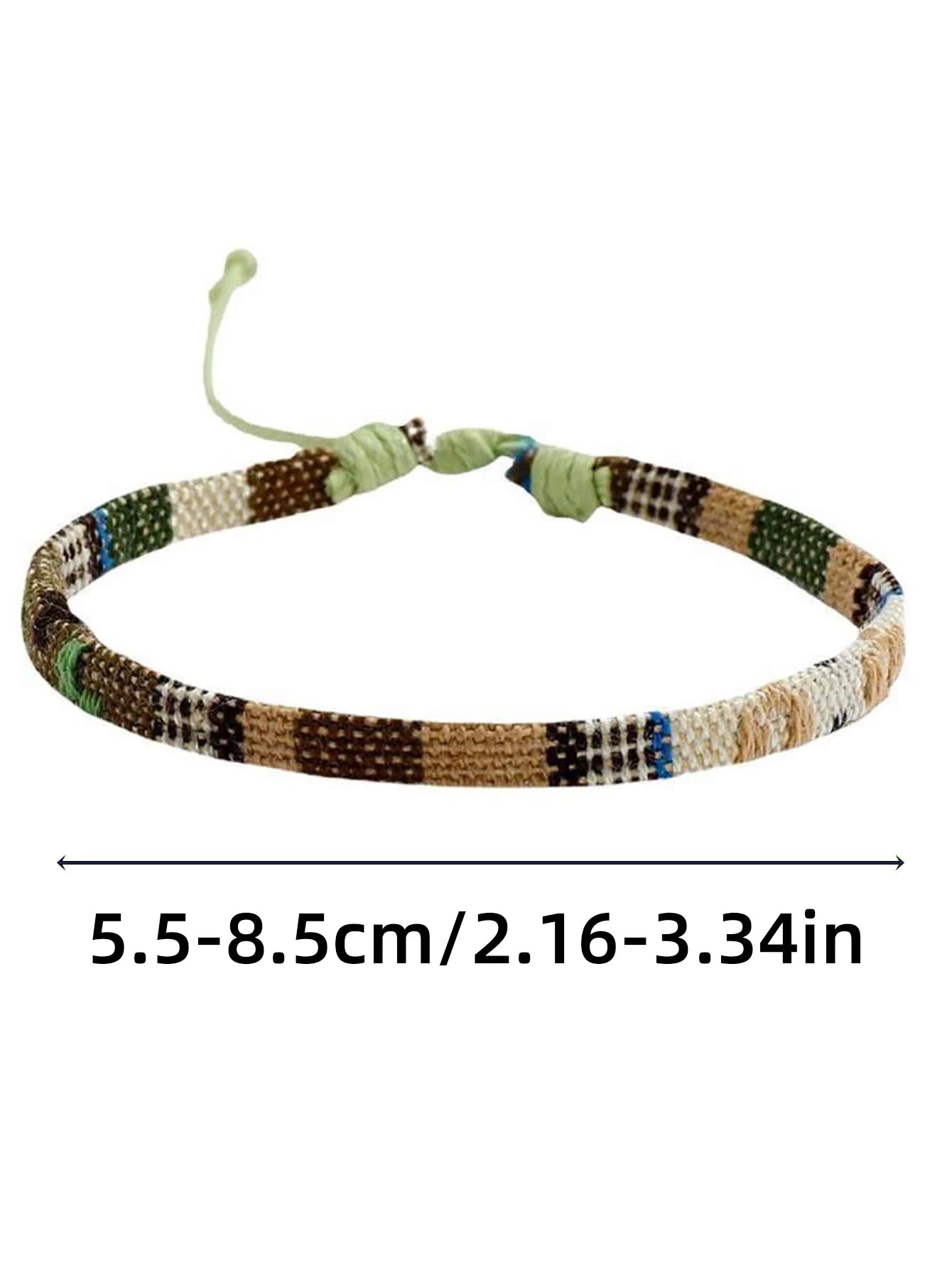 Juego de 12 pulseras de playa estilo surfista bohemio para hombre y mujer, pulseras trenzadas de verano estilo bohemio, joyería para festivales hecha a mano 