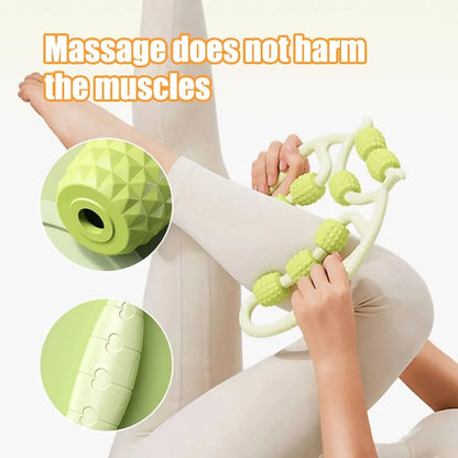 12 Rounds Of Circular Leg Slimming Muscle Stretching And Relaxation Massage Equipment, Leg Slimming Artifact, Circular Leg Clamp Leedoar