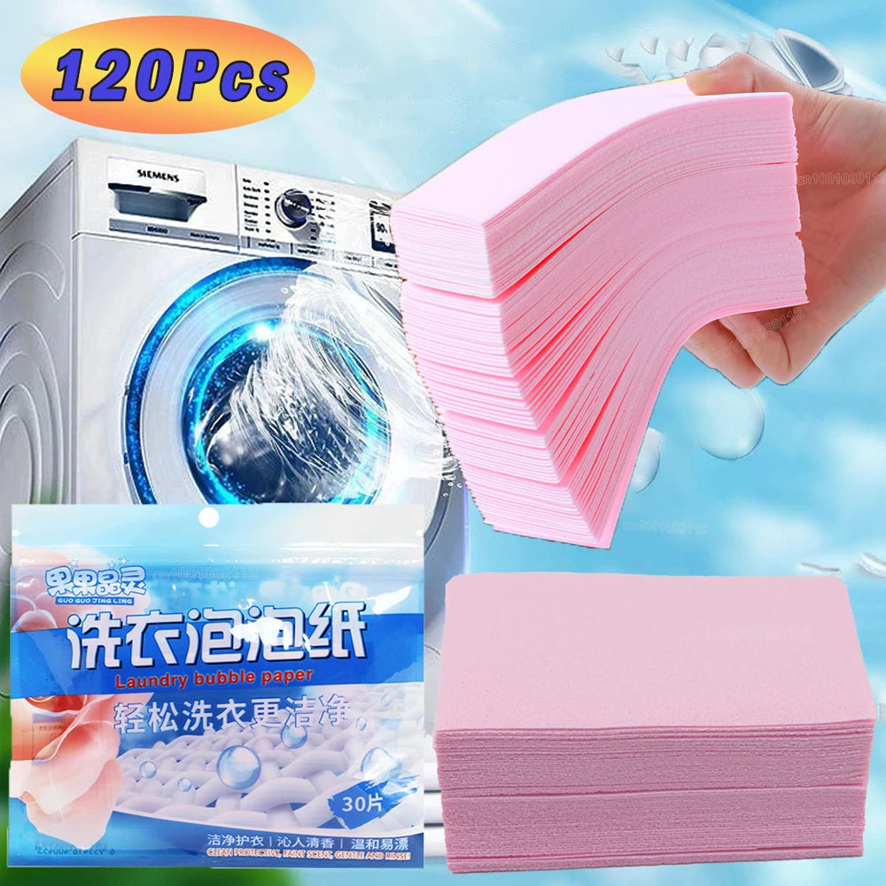 120/90/60/30Pcs Laundry Tablets Cleaning Children's Clothing Laundry Soap Concentrated Washing Powder Detergent Washing Machines Leedoar