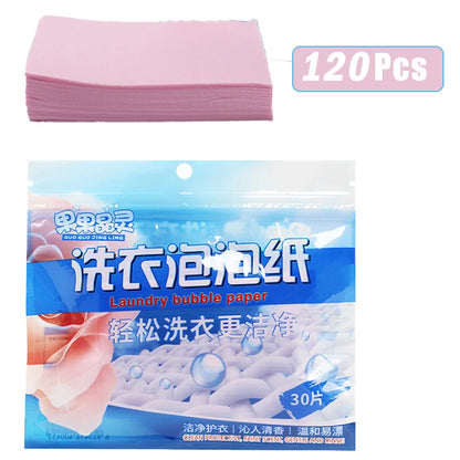 120/90/60/30Pcs Laundry Tablets Cleaning Children's Clothing Laundry Soap Concentrated Washing Powder Detergent Washing Machines Leedoar